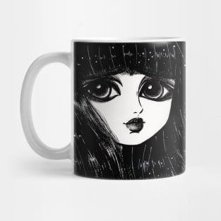 Black Hair Girl Mug